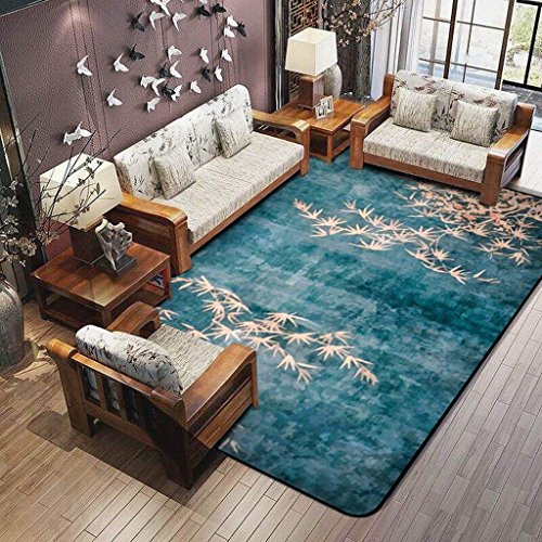 Tapis moderne style fleur de prunier à motif géométrique épuré