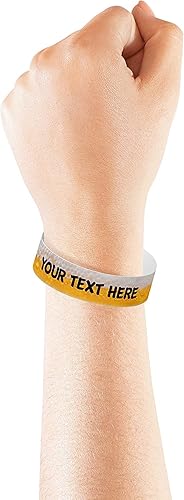 Miniatura 8 de Pulseras personalizadas para eventos pulseras de identificación y seguridad de papel Tyvek (1000, cerveza)
