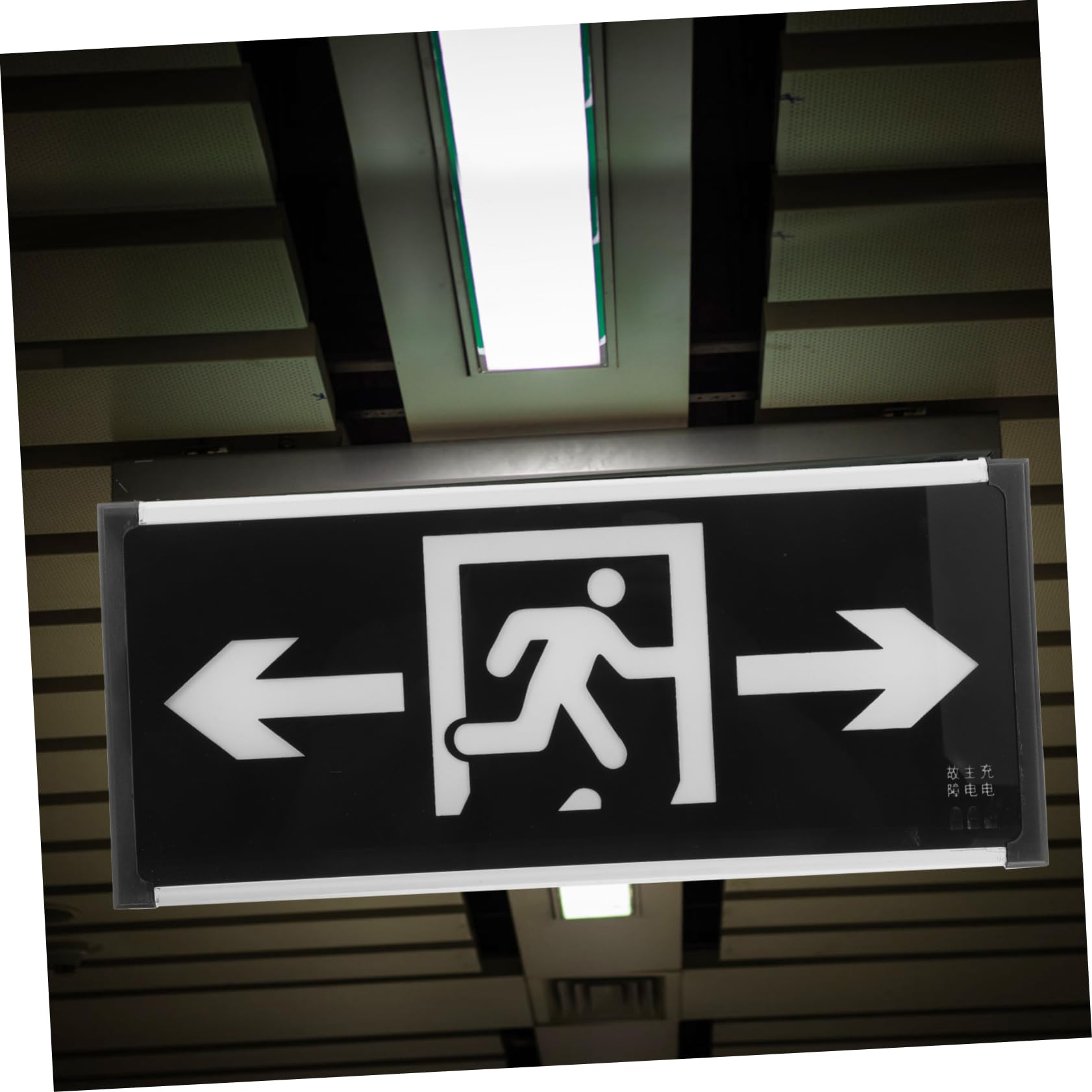 非常口サイン 壁掛け用 Lサイズ 壁掛け】EXIT 非常口 出口 避難灯 アメリカン 店舗 自宅 照明