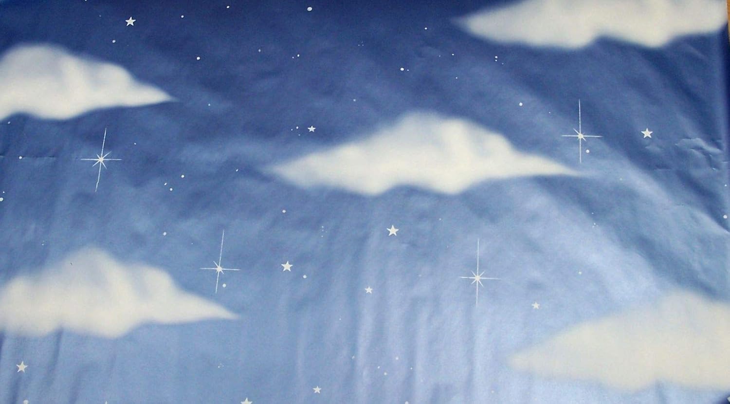 FONDO BELEN CIELO ESTRELLAS Y NUBES 70X100