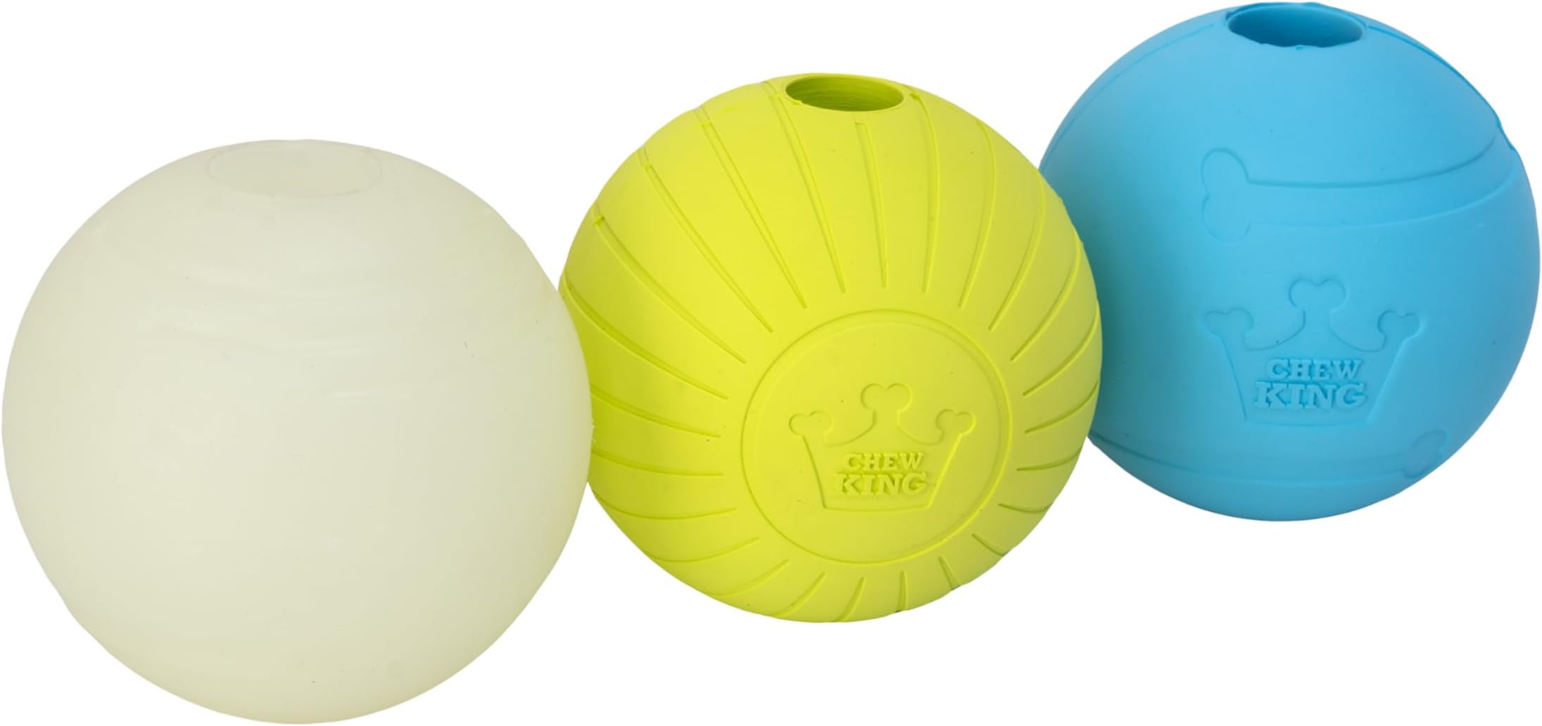 by Mammoth Glowing Fetch Ball, Dog Ball Toys, 2.5" Combo