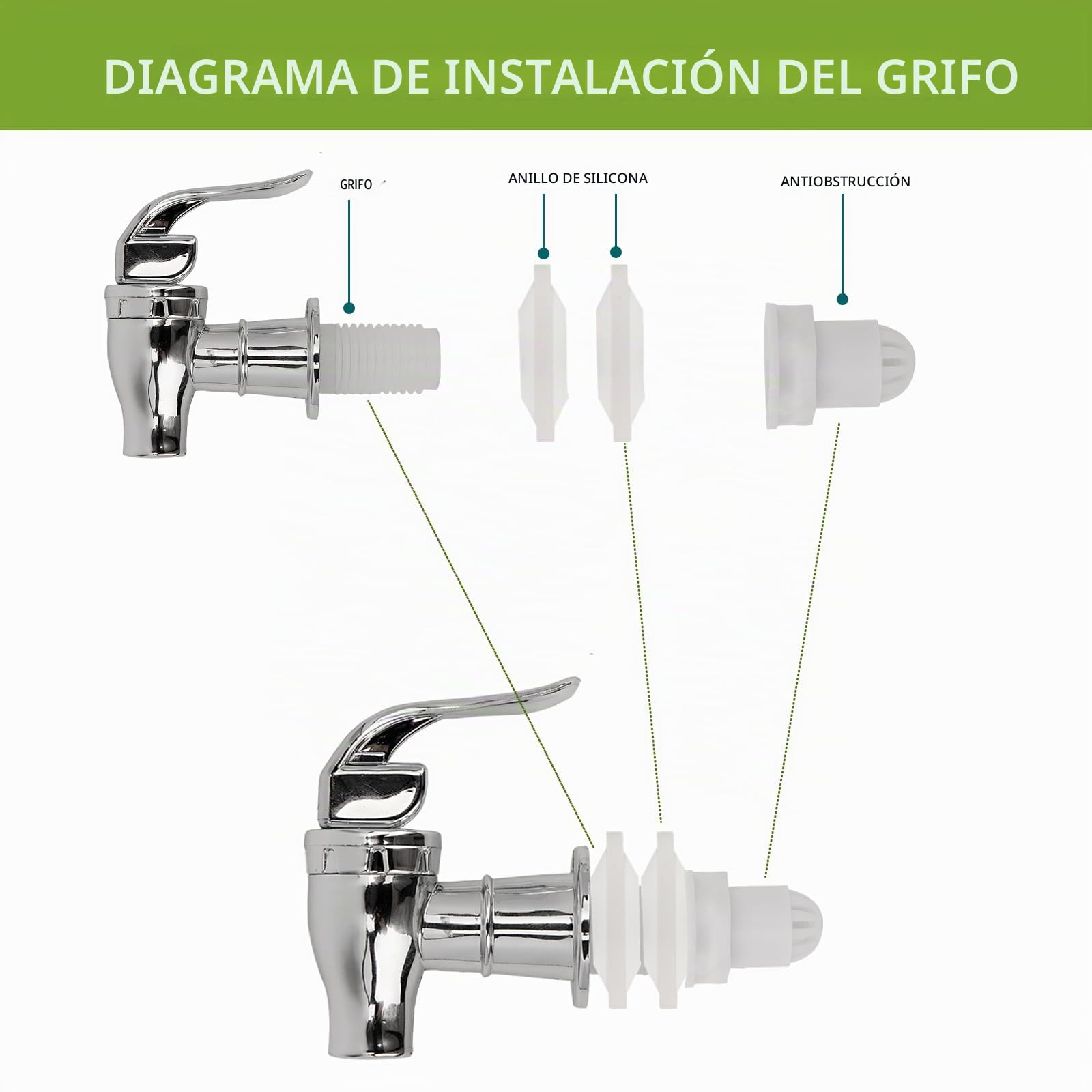 Hisredsun 2 dispensadores de bebidas de 4 l con grifo para fiestas | Dispensador de agua de vidrio para bodas cumpleaños,Bote de Bowle con tapa
