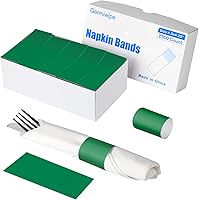 Vista 11 de Germiwipe Paquete de 2,500 servilleteros, servilleteros autoadhesivos, bandas de cubiertos (azul, 2500 unidades)