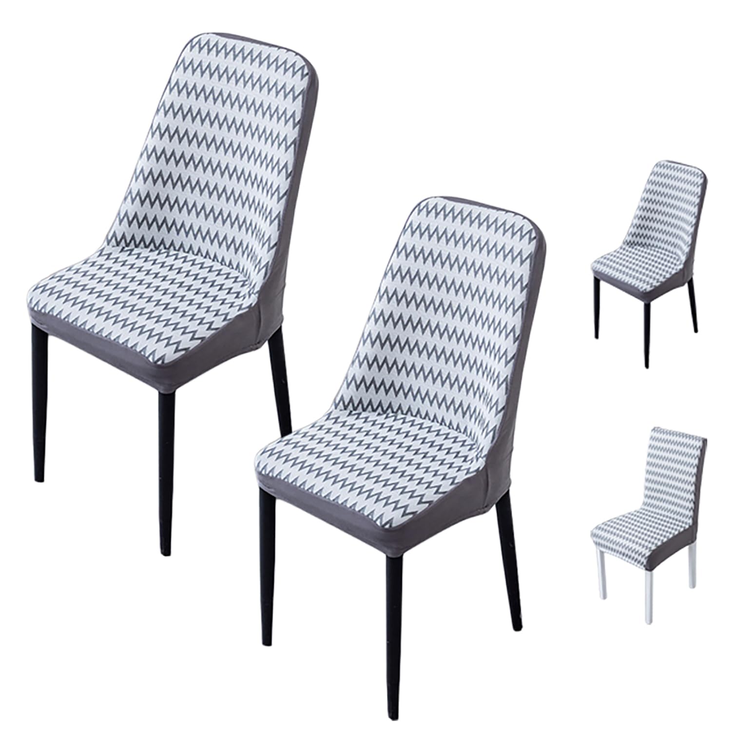 Lot housses chaise salle à manger respirantes revêtement stretch bistrot