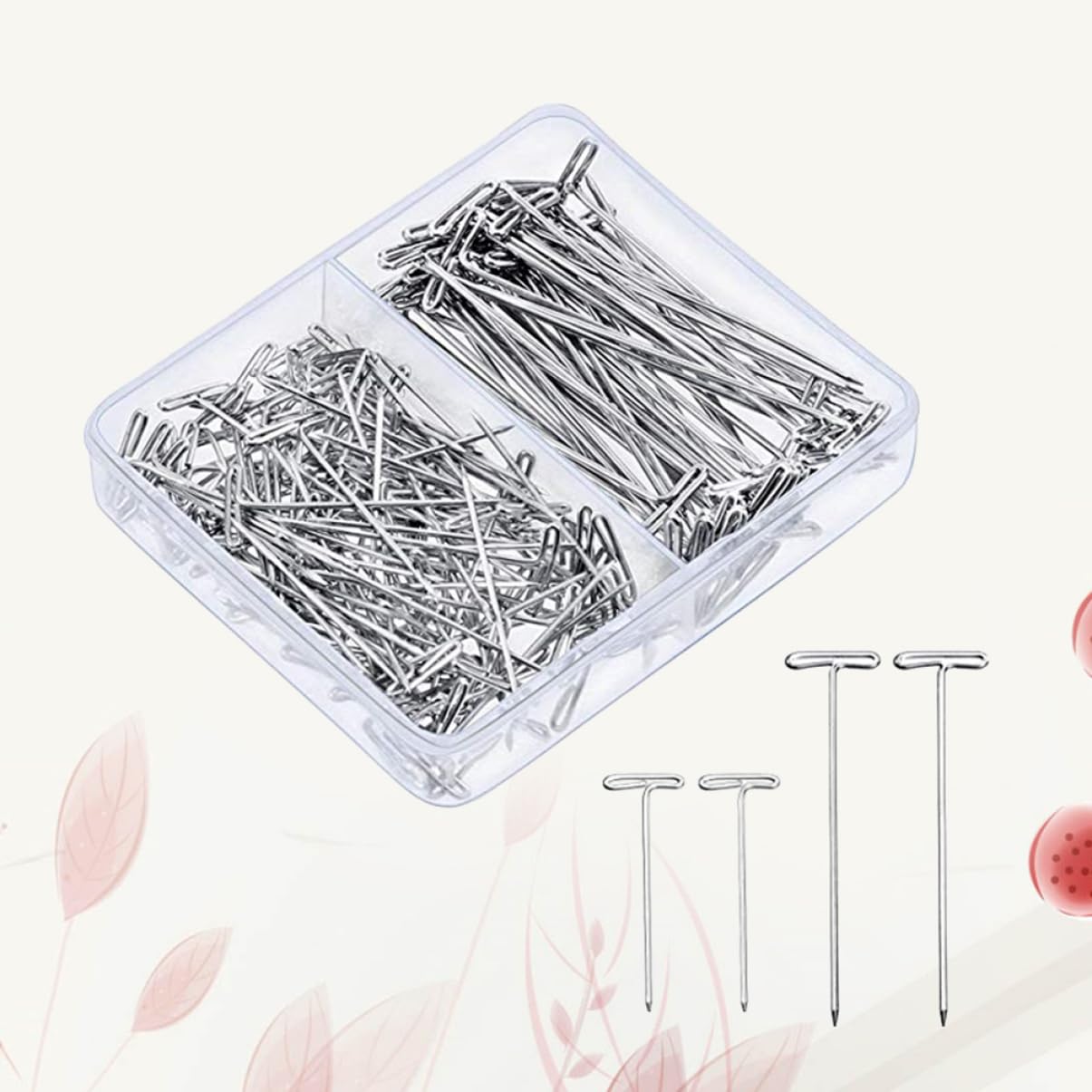 900 Piezas Pelucas Peluca Modelo T-Pin T-Pins Peluca Metal T-Pins Simple con Una Aguja