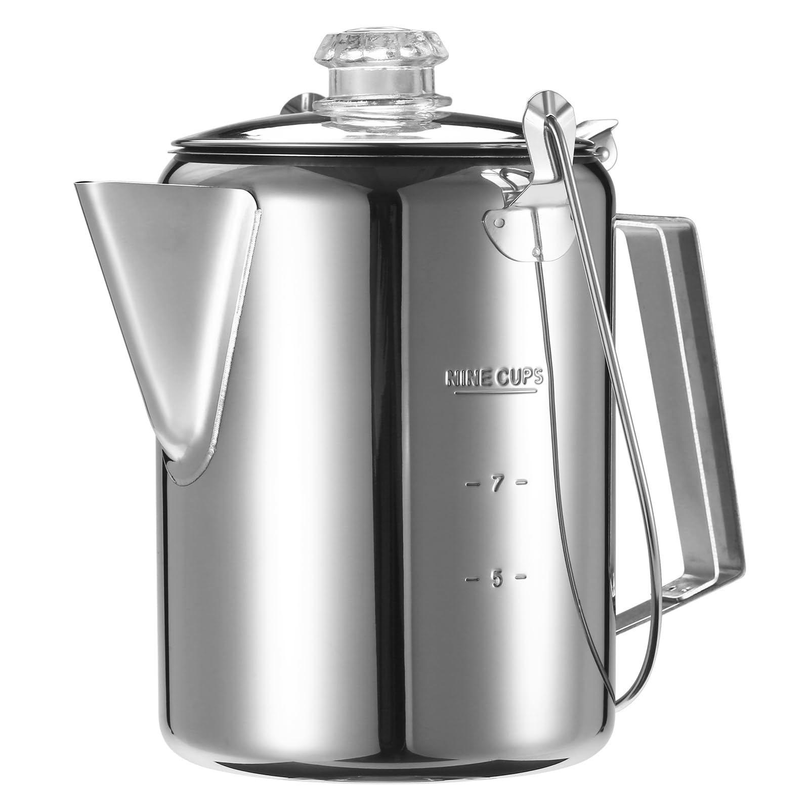 Electric Percolator Coffee Pot Ozark Trail 12-Cup Stainless Steel