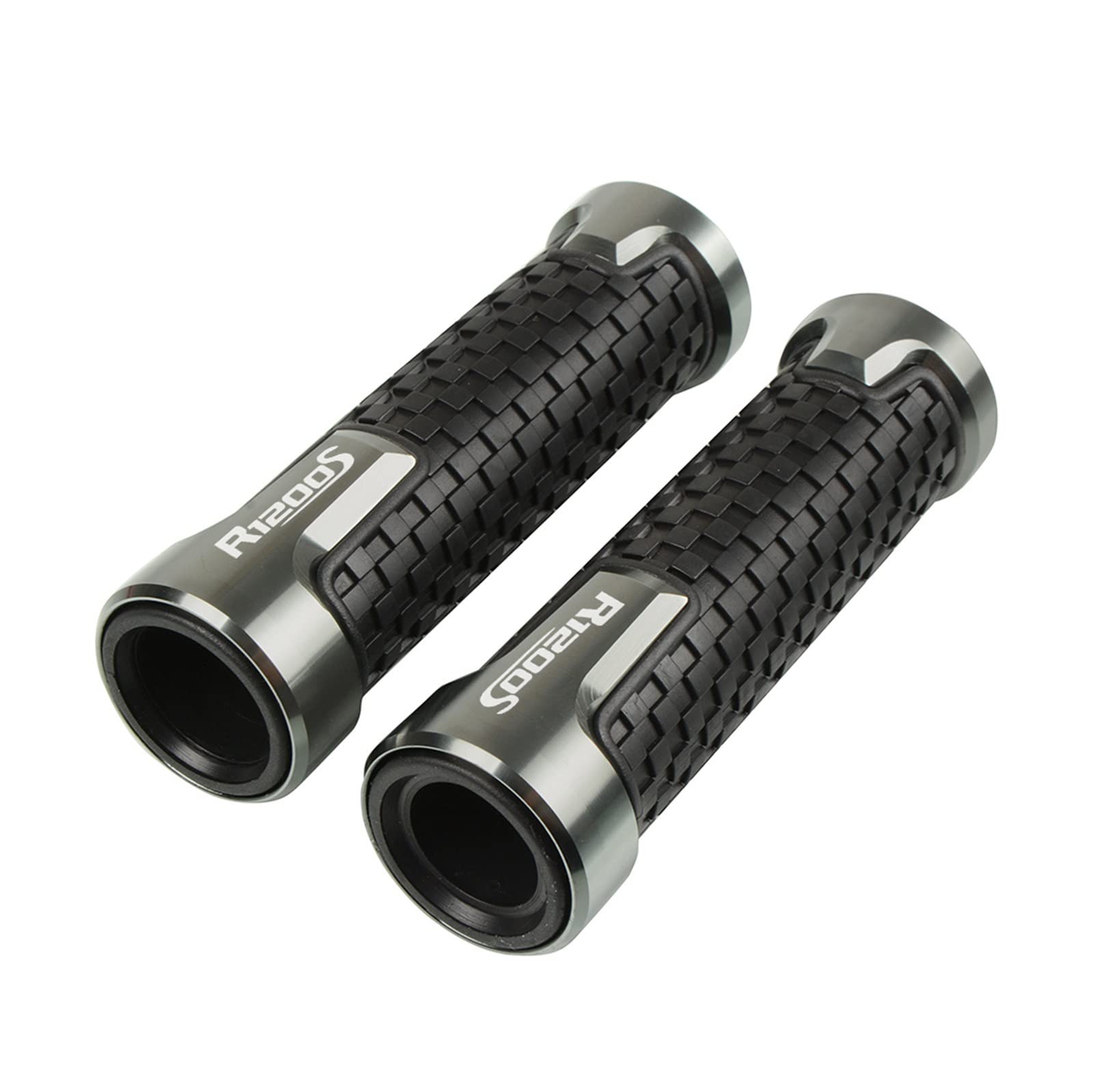 Poignées de guidon moto CNC contre la fatigue pour BMW R1200S R1200ST gris