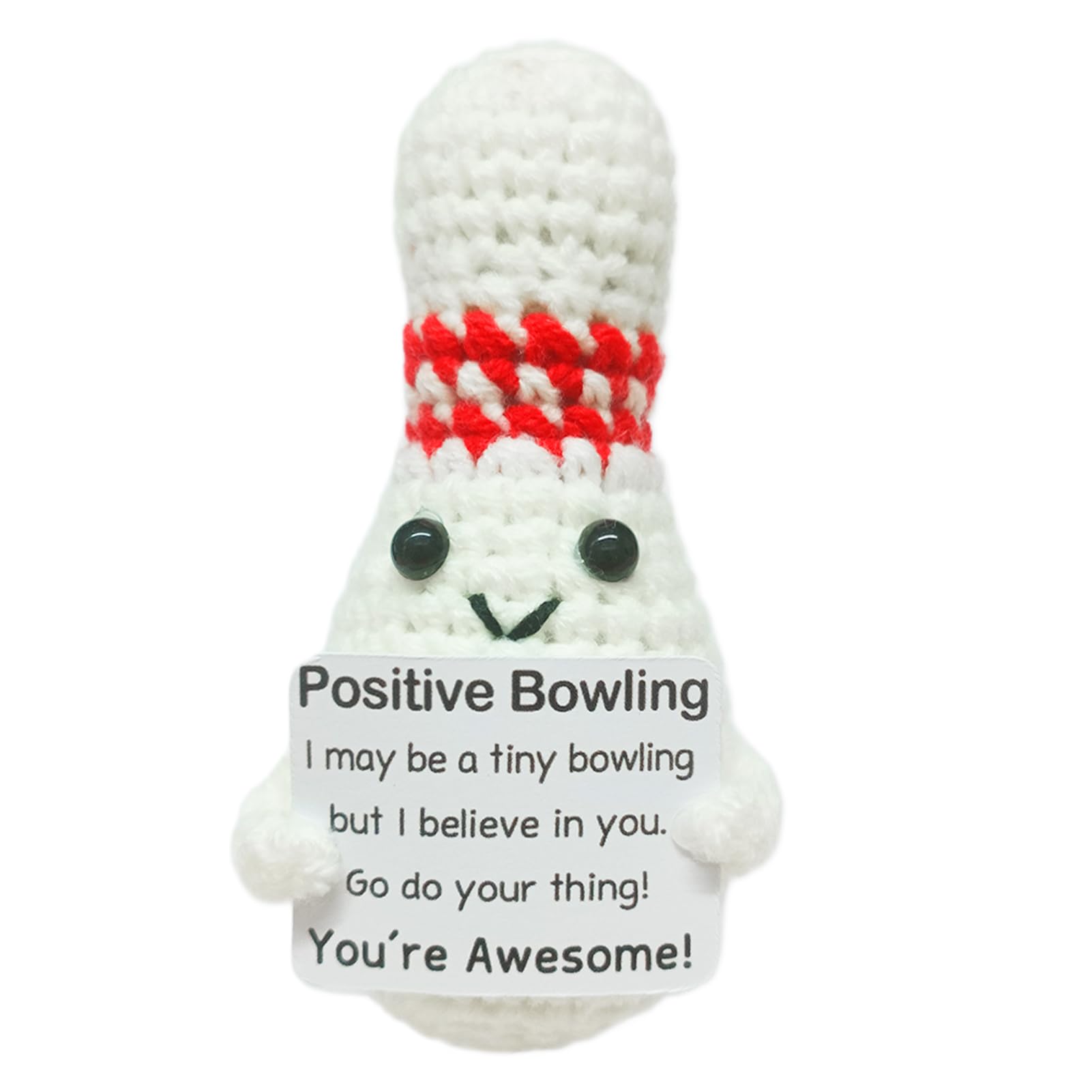 Mini Funny Crochet Bowling Ball Geschenk für Bowling-Liebhaber, Geburtstagsgeschenk für Männer und Frauen, die Bowling lieben, Emotionale Unterstützung Häkeln