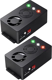 Rodent Repellent Battery Operated Ultrasonic Mouse Repeller for Car Engines Squirrel Pest Repeller Under Hood Mice Deterrent for House Garage Attic Indoor 2 Pack