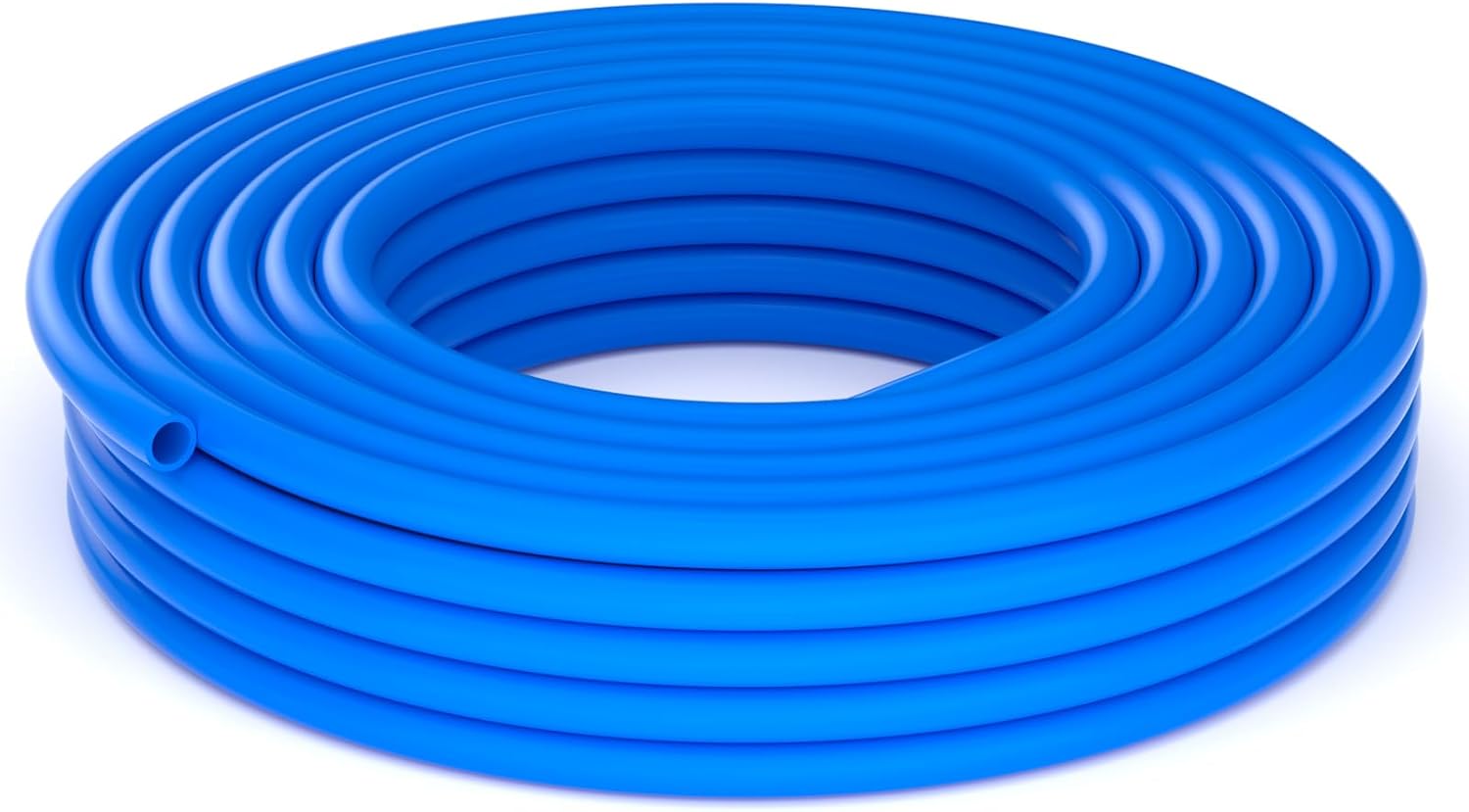 12mm x 8mm Blue Pneumatic Tubing Pipe, PU Polyurethane Air Tube, Air Hose Line for Air Compressor Fitting or Fluid Transfer(49.2 ft 15 Meter)