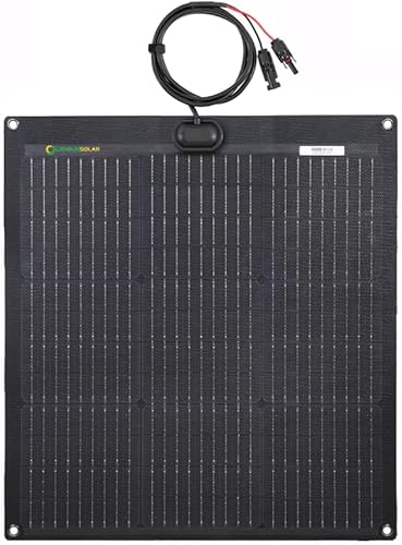Miniatura 6 de Lensunsolar Panel Solar Flexible ETFE Negro de 30W 12V, 23.5x13.8 pulgadas, ETFE Negro Delgado, Células Solares PERC Mono Semiflexibles Delgadas de