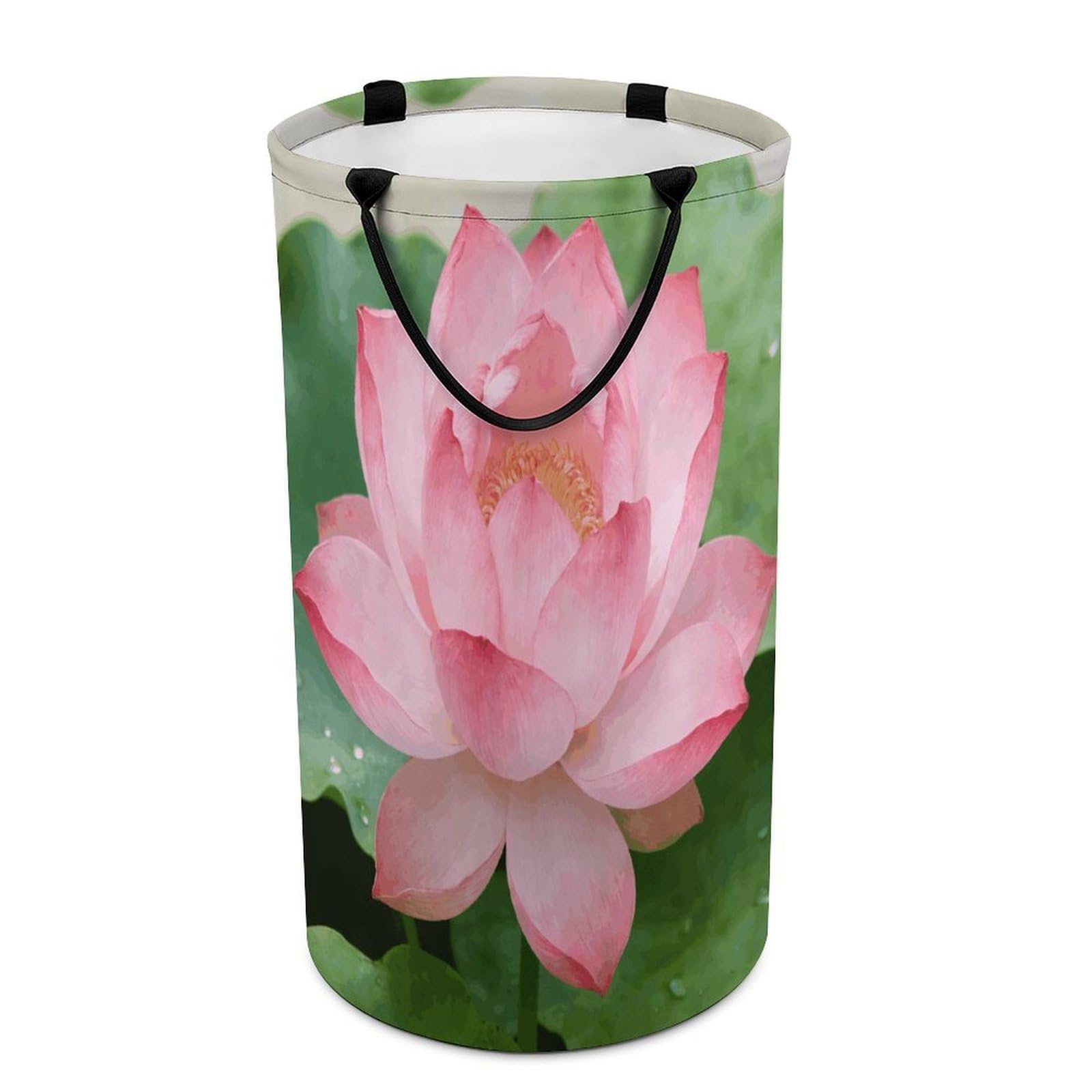 Displaying Laundry Hamper 86L Waterproof Collapsible Clothes Basket with Double Handles Freestanding Foldable Laundry Basket Large Clothes Hamper for Bathroom