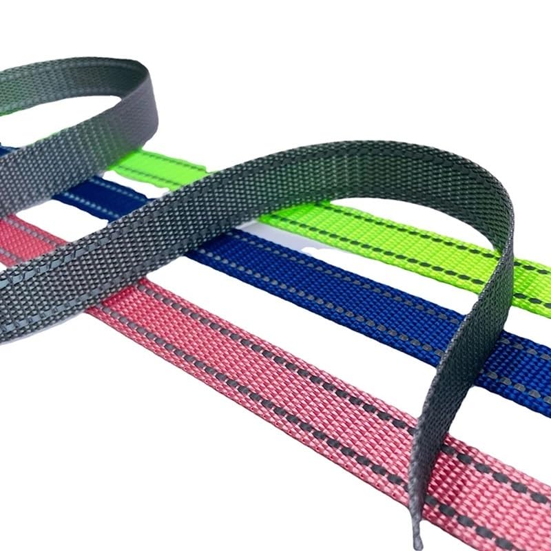 Cinta Reflectante para Coser, Tiras de Cinta de Tela Reflectante Poliéster 15mm x 45m x 1mm Multicolor(Lake Blue 15mm)