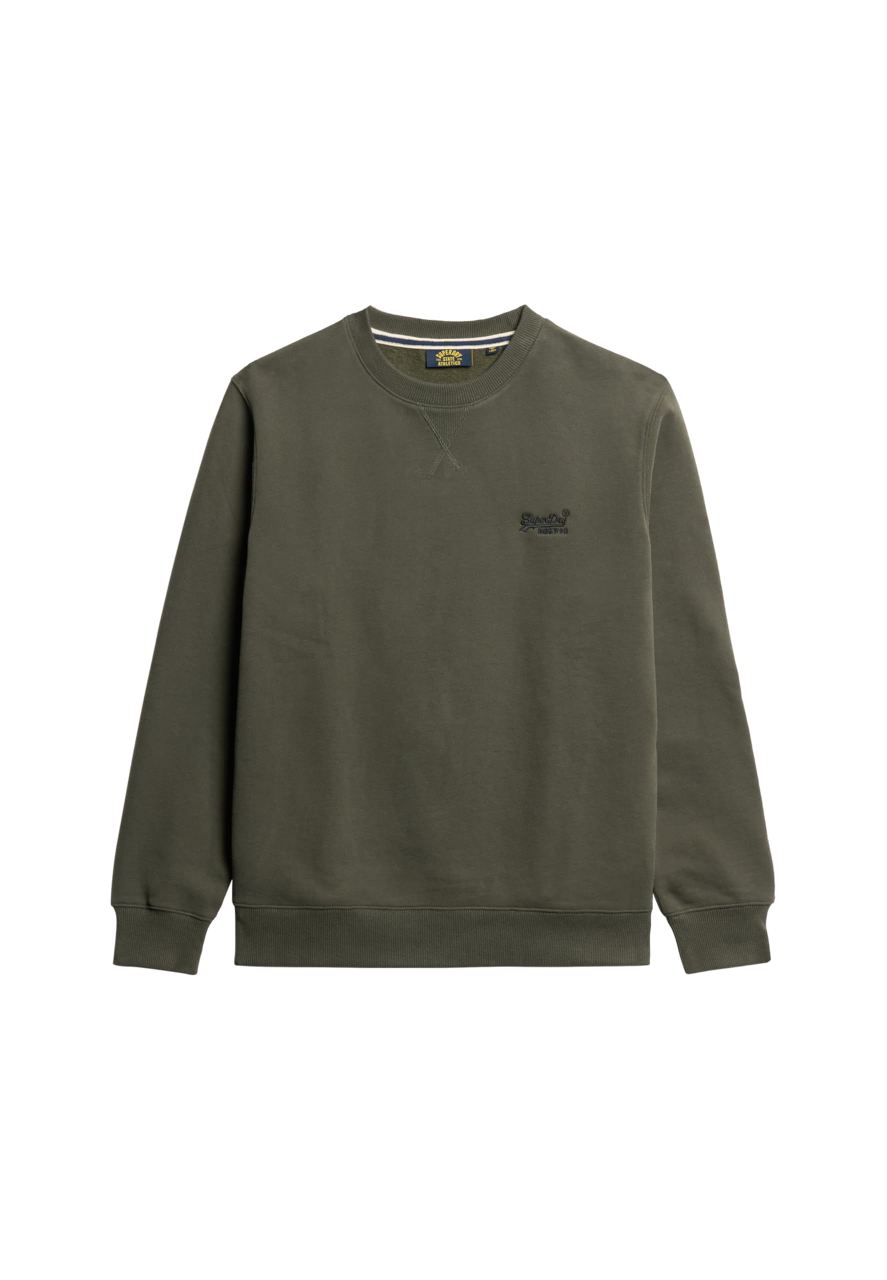 Superdry Men's Green Essential Crew Sweatshirt - Sweatshirts - M - Sweatshirts & Hoodies