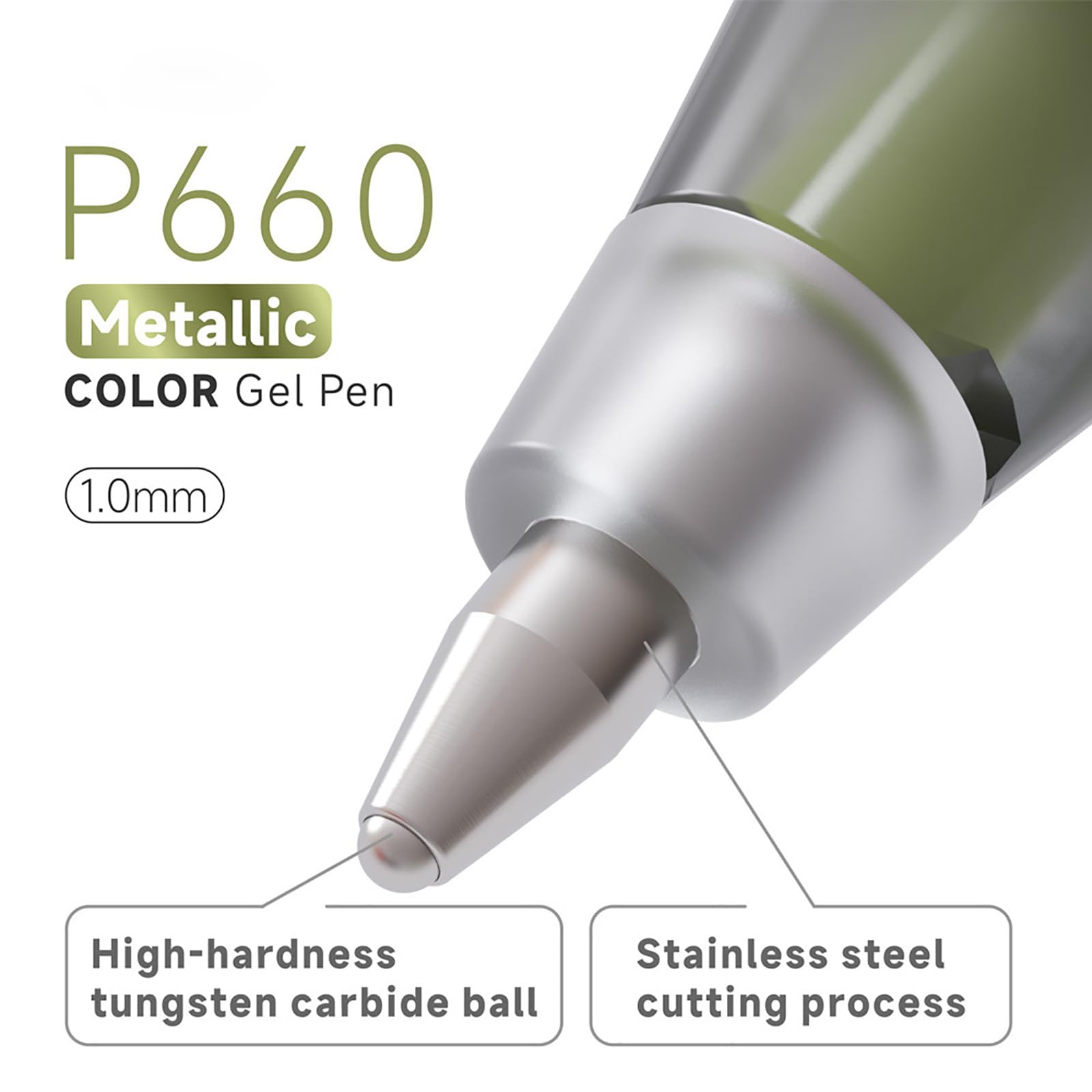 Bolígrafo de gel metálico multicolor de 48 colores para artistas, estudiantes, diarios, bocetos y proyectos de arte creativo, pincel de escritura a mano