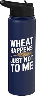 Wheat Happens - Gluten Celiac Anti Gluten Stainless Steel Insulated Water Bottle