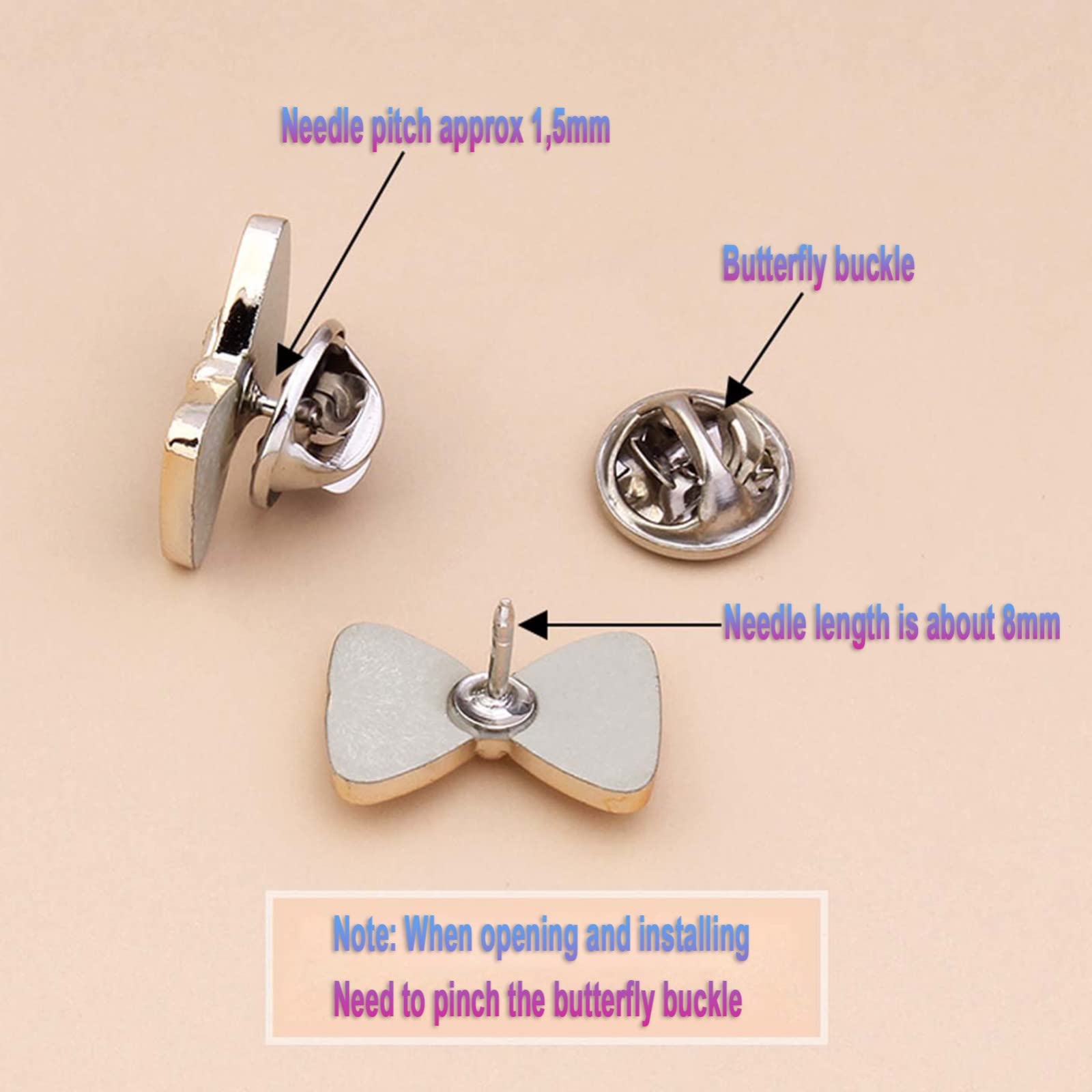 30 Bottoni Spilla Da Camicia Invisibili - Lega E Plastica | Anti-Esposizione Per Cardigan E Abiti