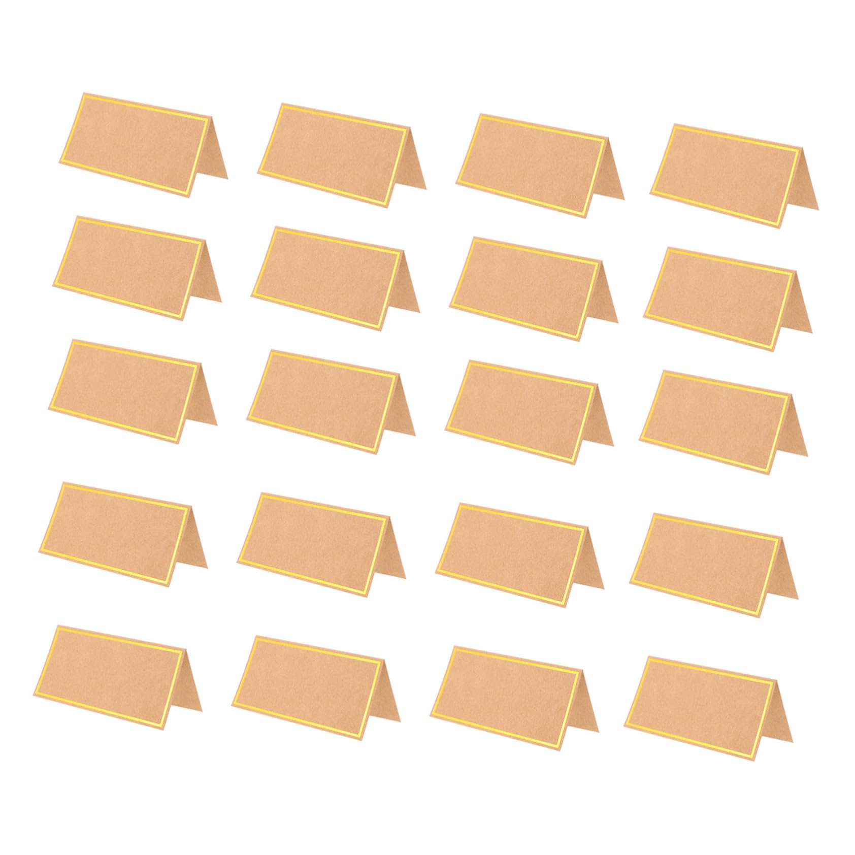 STOBOK 150stücke Hochzeitsplatzkarten Mit Goldprägung Blanko Tischkarten Für Veranstaltungen Reservierte Karten Für Feierlichkeiten Und Bankette Für Hochzeiten Und Feste
