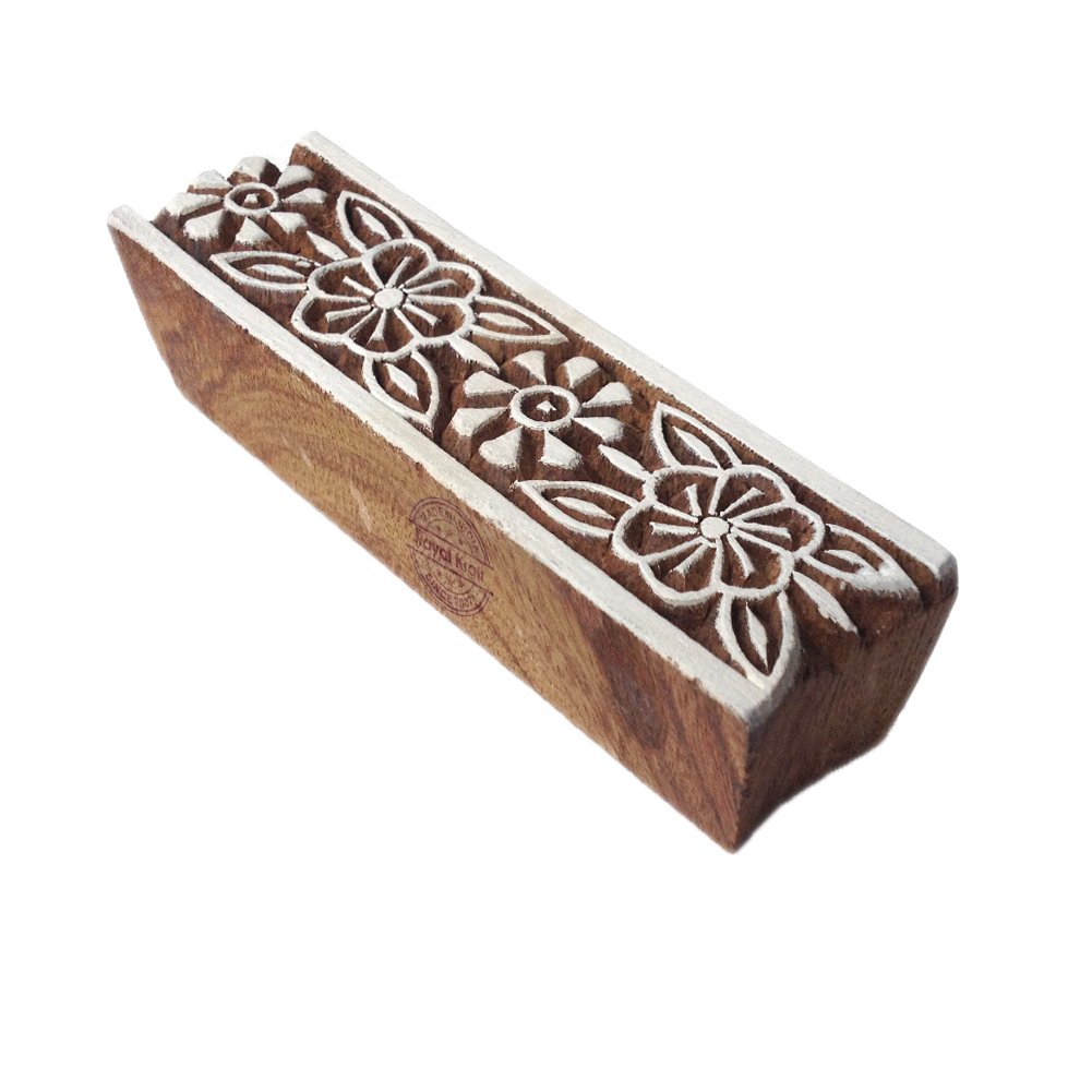 Royal Kraft Wooden Stamps DIY Fabric, Textile, Clay, Pottery, Paper, Henna Printing Blocks THHtag001