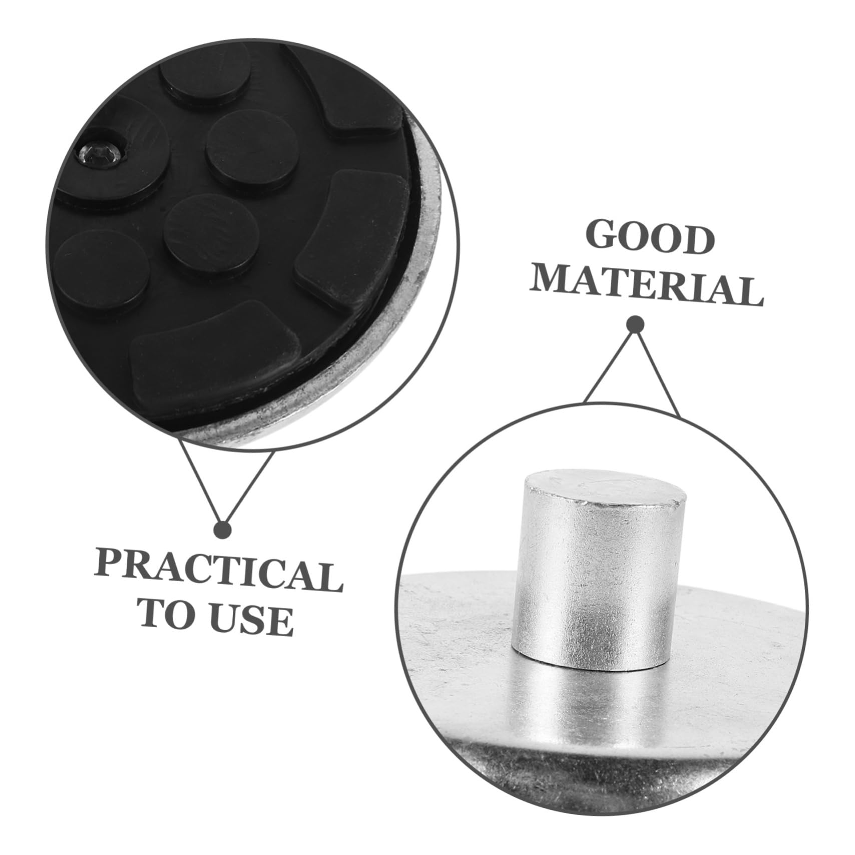 Cabilock Almohadilla para Soporte de Gato Hidráulico de 3 Toneladas, Material Acero y Nylon, Distribuye Presión Uniformemente y Fácil de Almacenar