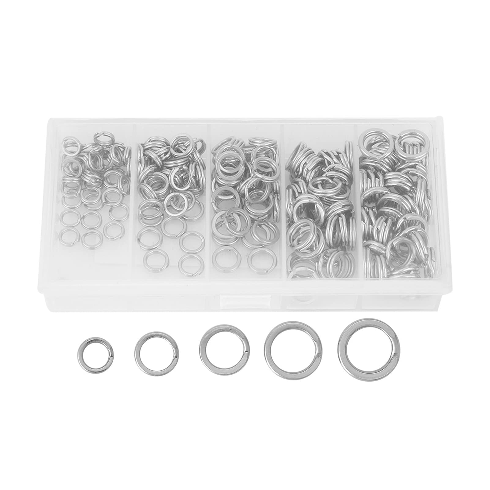 Alomejor 10 UNIDS Línea de Pesca con Mosca Bucles Conector Trenzado – 30LB y 50LB, Nylon Alta Resistencia para Pesca Fluvial y Marítima, Accesorios de Aparejo Multiusos, Color Blanco
