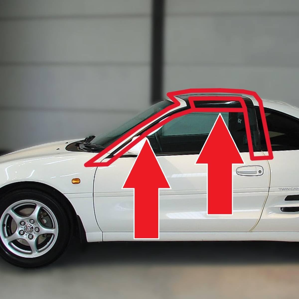 Amazon.co.jp: ！トヨタ MR2 SW20 Tバールーフ ウェザーストリップ 4点 