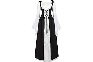 Black Medieval Dress Women's Renaissance Costume