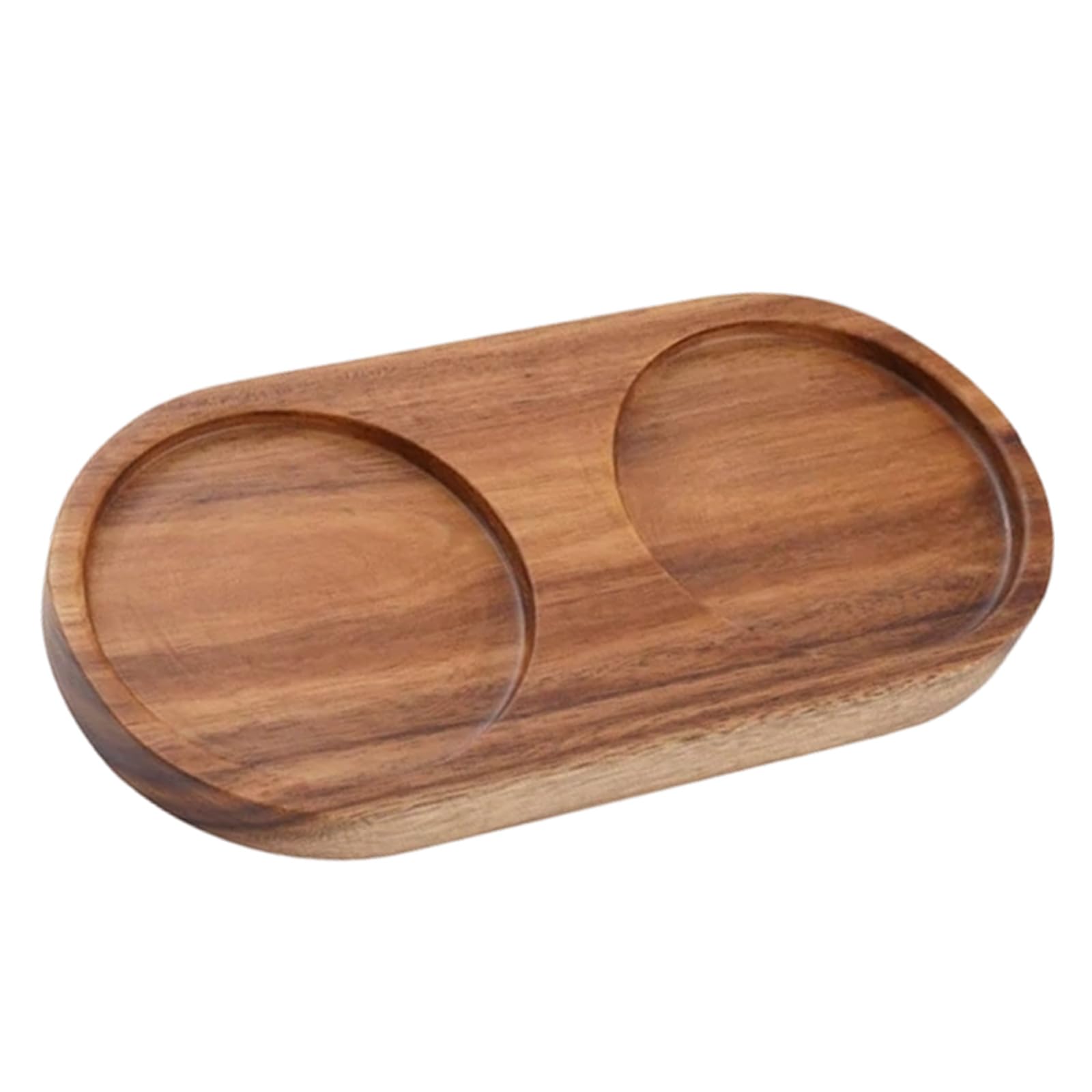 Jazuaiao Salt and Pepper Grinders Wood Tray Pepper Mill Holder and Tray for Mill and Shaker, Home Decoration, Wooden