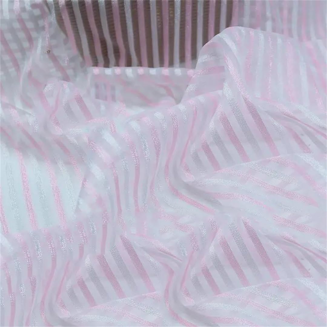 Tela de tul suave, Tela De Organza Multicolor 100cm X 150cm Por Metro for Costura Y Decoración(12 Light Pnnrk-white)