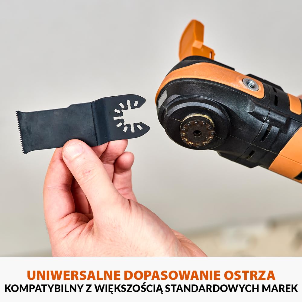 Evolution Power Tools R18MLT-Li Akumulatorowe narzędzie wielofunkcyjne 18 V uniwersalne i wielomateriałowe do cięcia, kształtowania, skrobania i szlifowania, akumulator nie wchodzi w skład zestawu