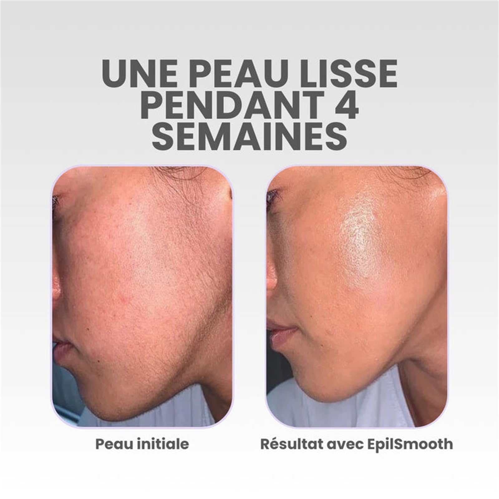 EpilSmooth Pro - Épilateur visage facial femmes électrique 2 en 1 rechargeable avec lumière LED, design compact indolore pour visage menton lèvre supérieure