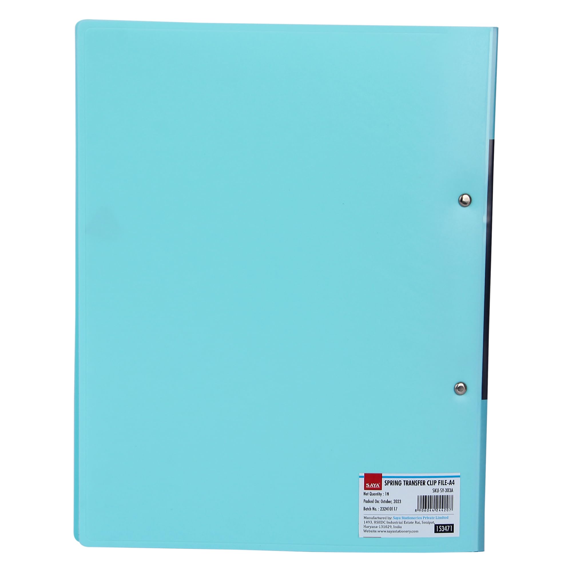 Saya Premium Berichtsmappe und Feder-Transferclip-Akten-Set, FS-Größe (2er-Pack) für Dokumentenorganisation und Zertifikate, langlebige Präsentationsmappen für Büro und Schule, A Blue