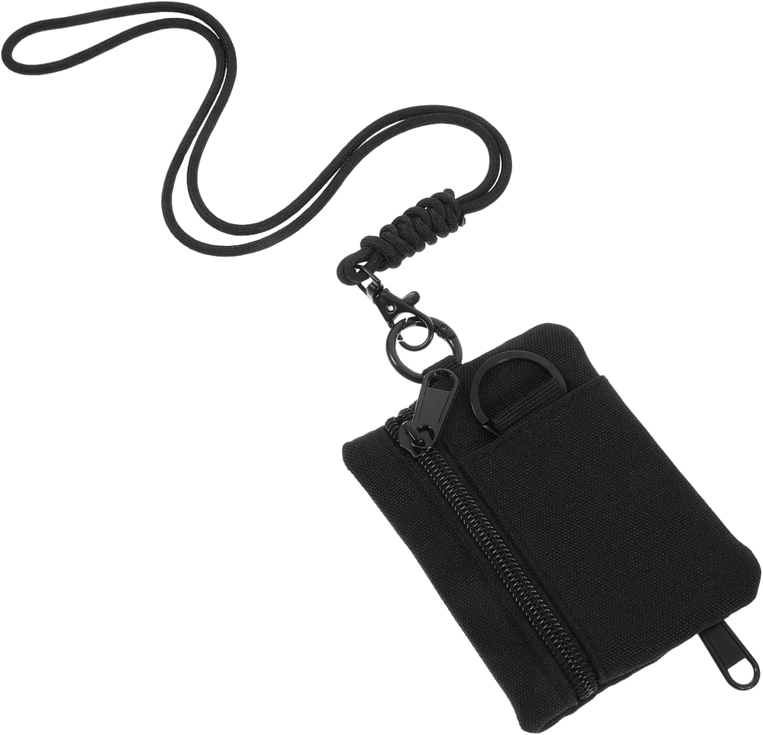 SECFOU 3pcs Mini Hanging Pouch for Earphones and Small Items Lightweight Lanyard Wallet for Outdoor Activities Compact Storage Bag for Keys and Cards