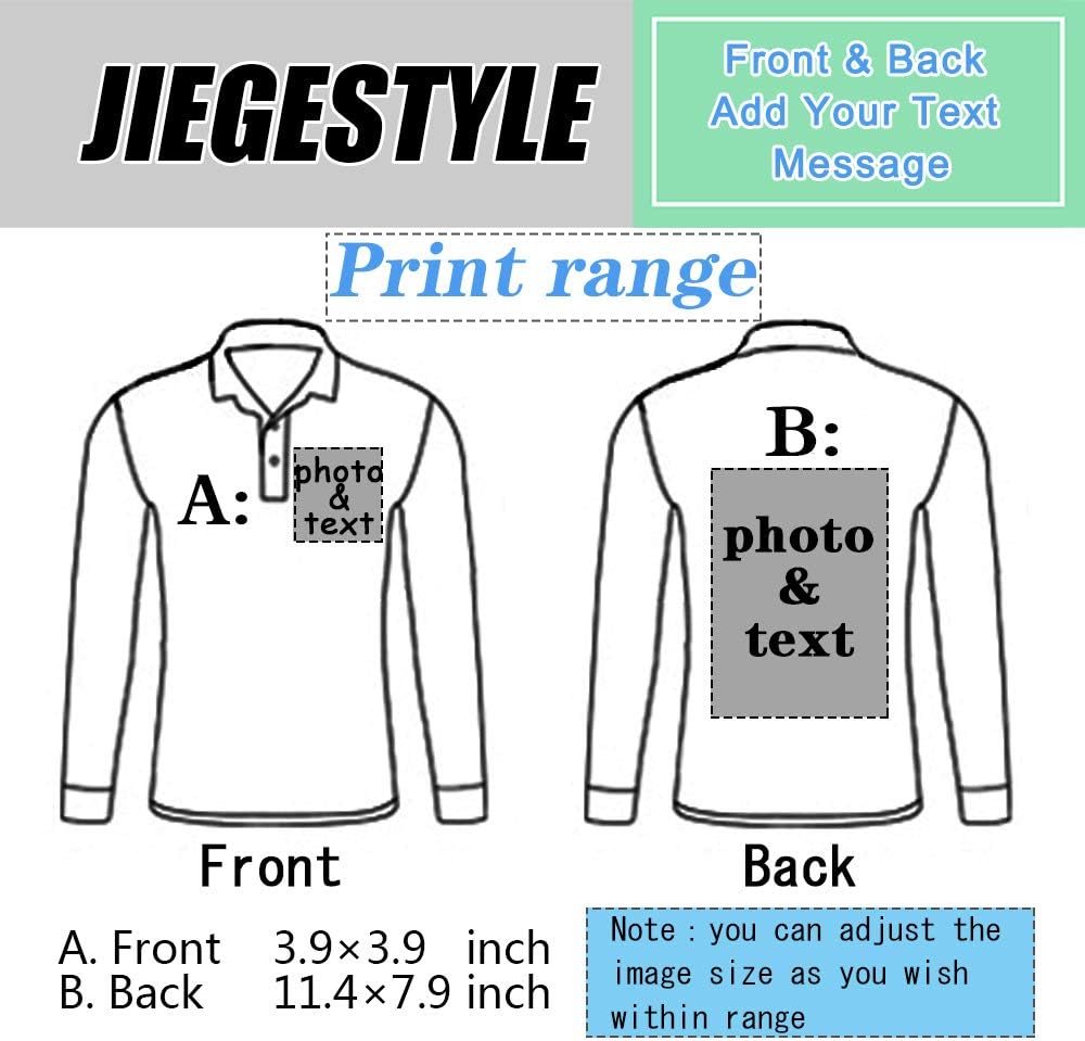 Personalized Custom Polo Shirt Activity Tee Add Your Design Collar T Shirt Unisex