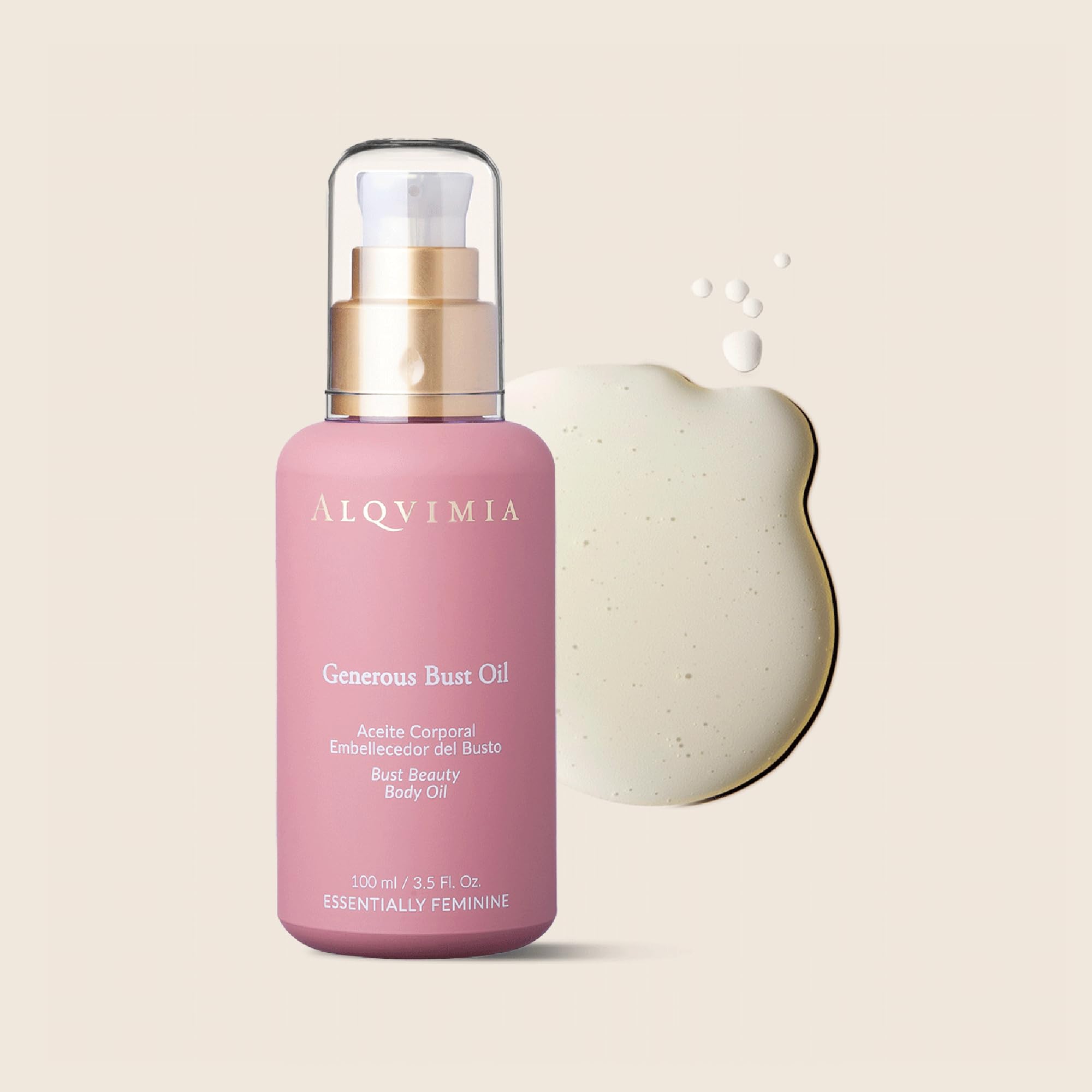 Alqvimia | Generous Bust Oil |Beautifying Körper Öl, strafft, formt und vergrößert die Brust | 100 ml