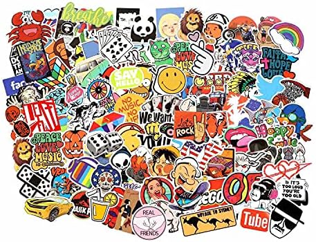 Cool Random Stickers Pack 55-500pcs Laptop Stickers Bomb Vinyl Stickers Variety for Computer Skateboard Luggage Car Motorcycle Bike Decal for Teens Adults Boys