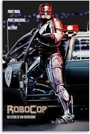 CQAZGS Robocop - Póster de 1987 para pared, diseño estético para sala de estar, dormitorio, 30 x 45 cm, estilo sin marco