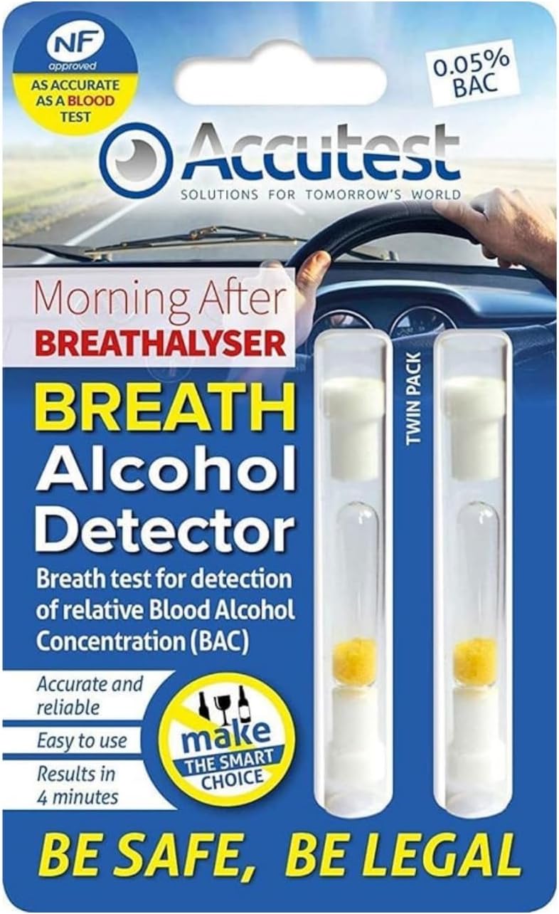 Accutest Disposable Breathalyser Twin Pack EU France Certified