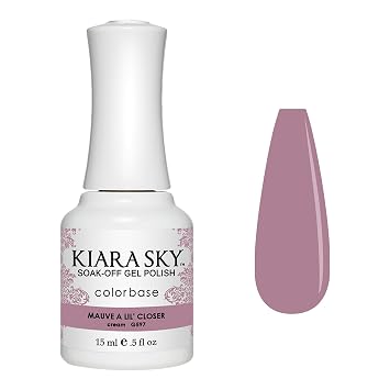 Kiara Sky Soak Off Gel Nail Polish 0.5 fl oz, MAUVE A LIL CLOSER G597