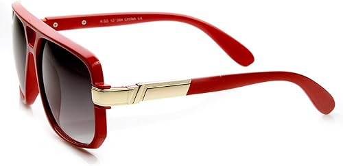 Miniatura 7 de zeroUV - Gafas de sol clásicas de aviador de plástico con marco cuadrado