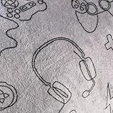 OHS Cuddle Cushion for Adults, Reading Pillow for Bed Adult Kids Super Soft Cosy Fleece Gaming Print Support Pillow with Arms Back Support Cushion Relaxing Comfy, Grey - Image 7