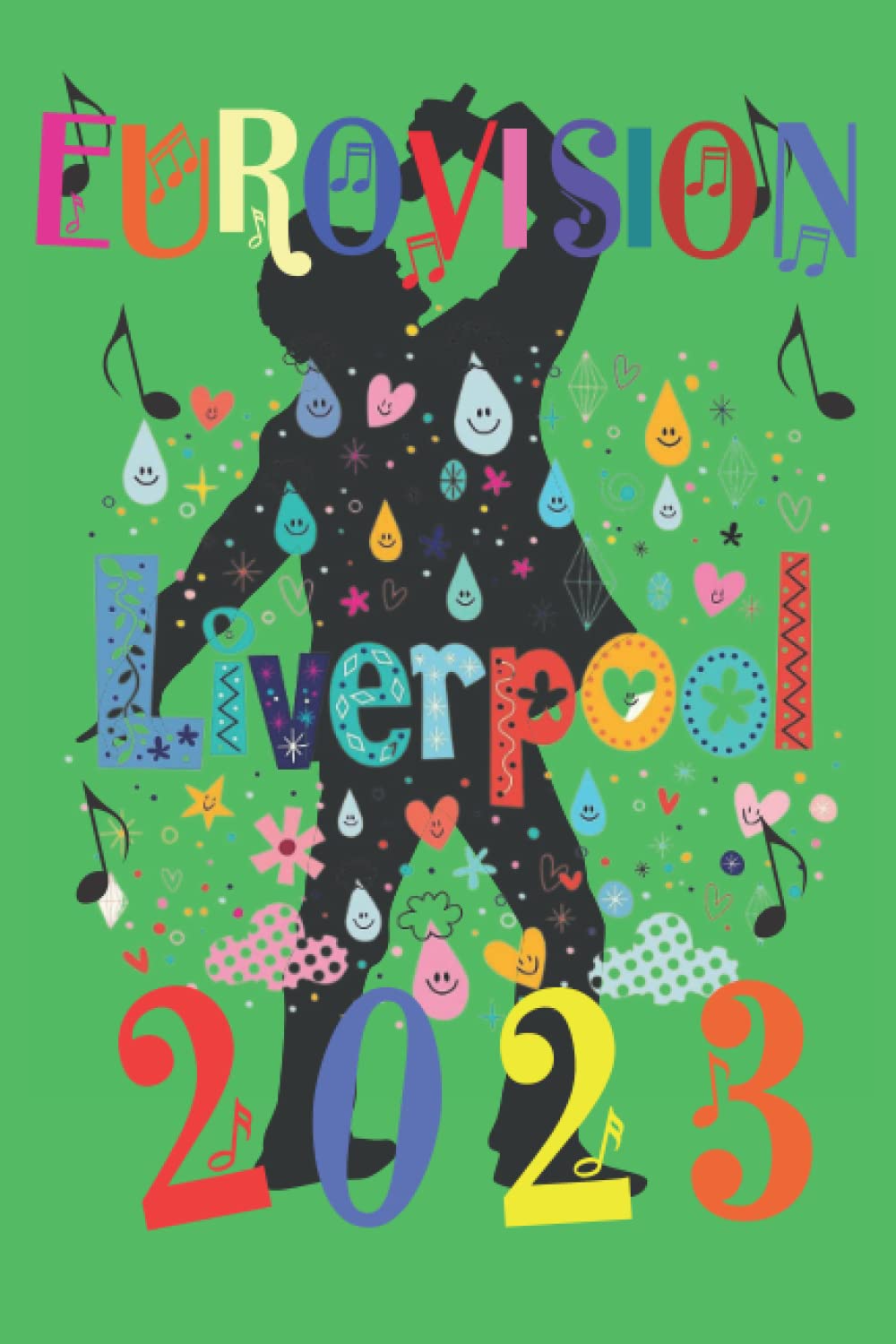Eurovision Liverpool 2023 souvenir carnet de notes cadeau pour fan de musique