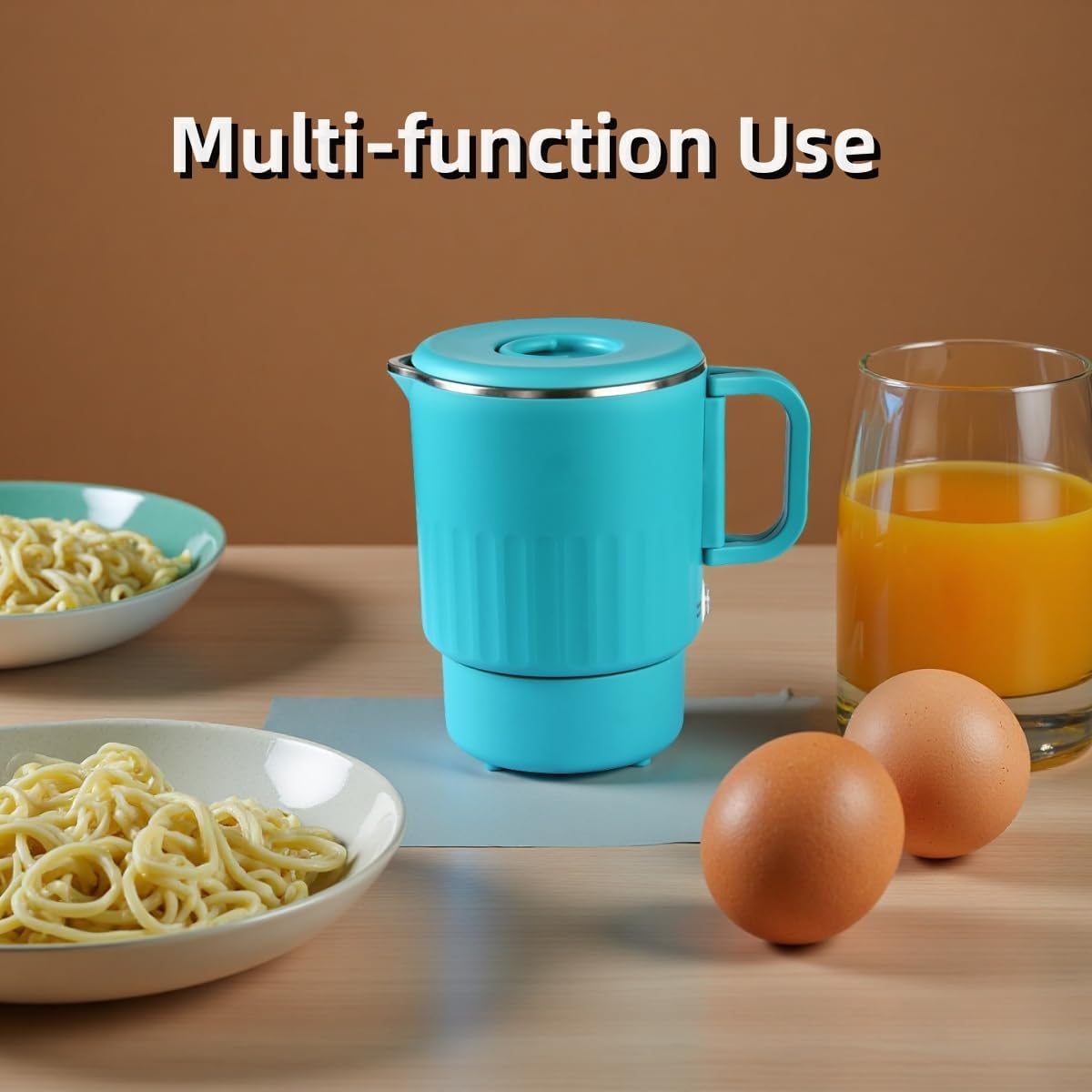 0.8L Small Foldable Electric Kettle Collapsible Travel Tea Pot