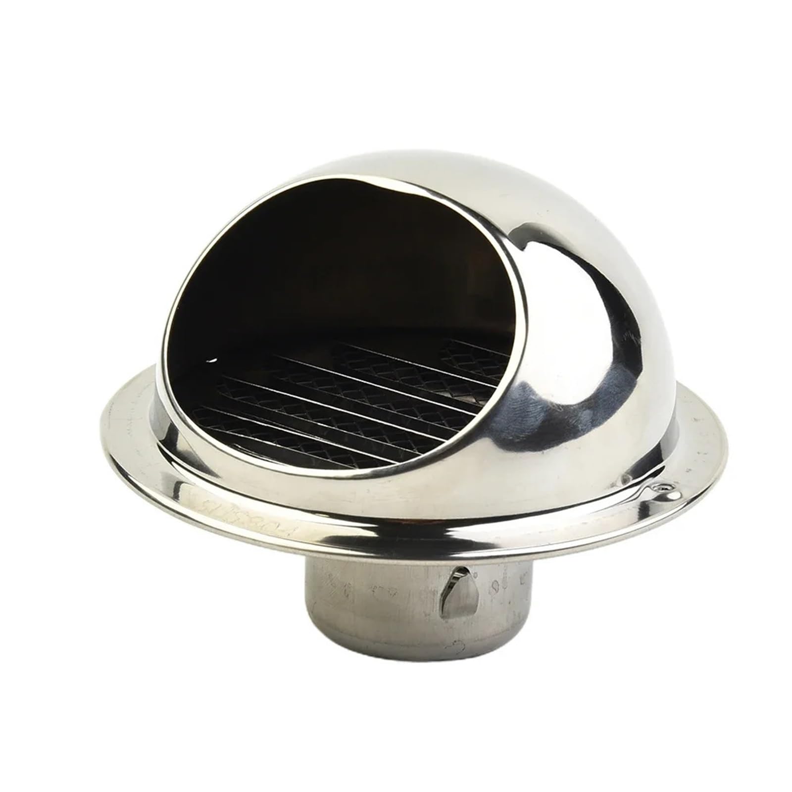 2pcs Wall Ceiling Air Vent Ducting Ventilation Round Brushed Bull Nosed External Extractor Outlet 50mm for Ventilation