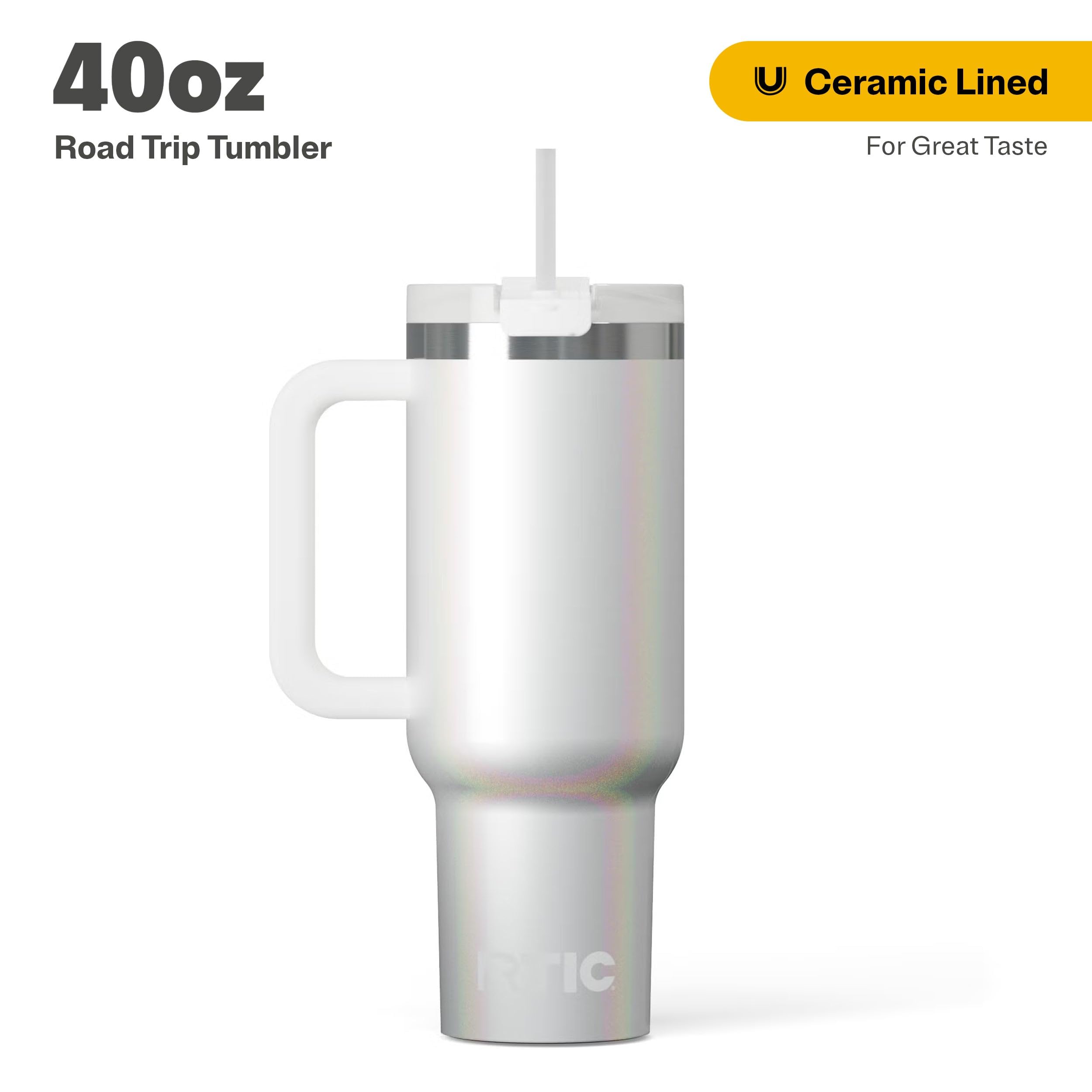 Amazon.com: RTIC 40 oz Road Trip Tumbler Double-Walled Cermaic