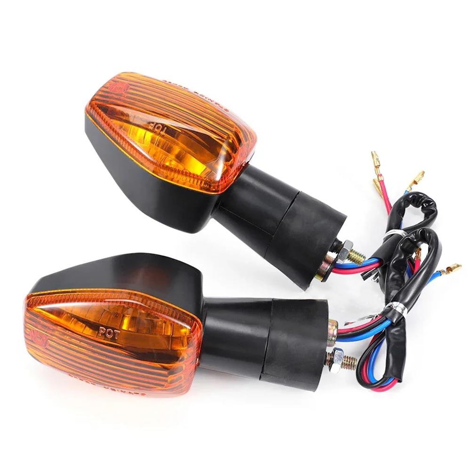 Clignotants Clignotants De Moto, Lampe Clignotante pour H&Onda CB600F CB600S pour Hornet 600/599 CB900F pour Hornet 900/919(Ambre)