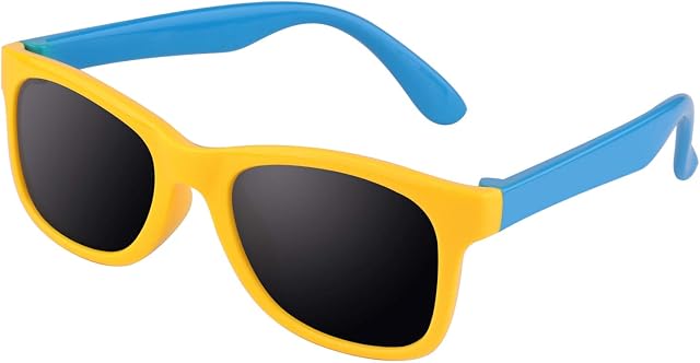 CGID Rubber Flexible Kids Polarized Sunglasses Glasses for Baby and Children Age 3-5,K25