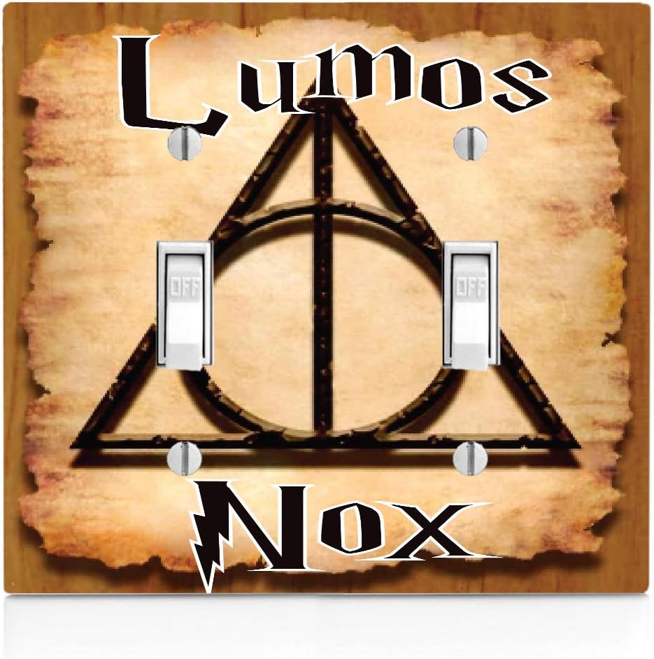 Lumos Nox Double Light Switch Plate