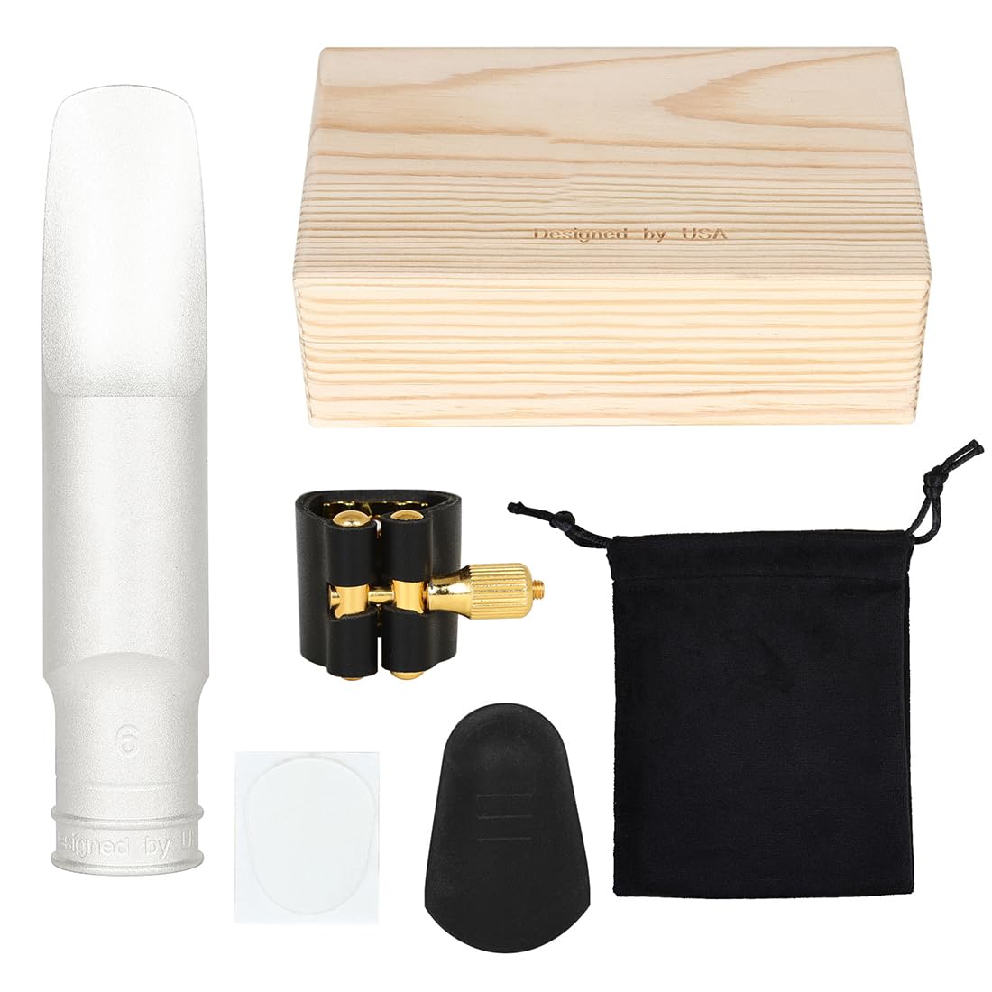 Bocchino professionale in metallo per sax tenore B con migliora l'acustica per una semplice installazione, bocchino in ottone per sax tenore B
