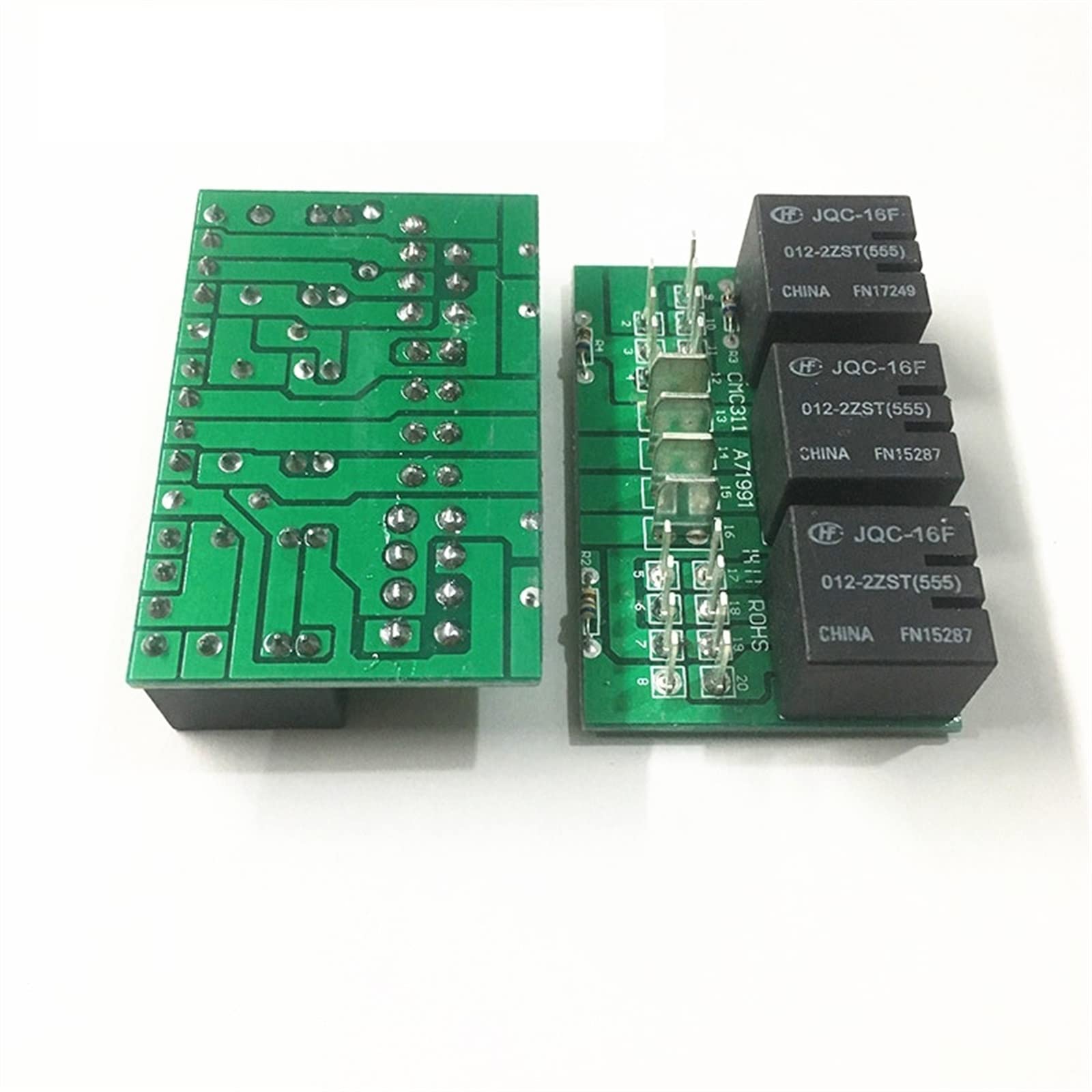 AERBNYEQP 1set Car Relay PW892520 car Control Circuit Board with 3 JQC-16F relays